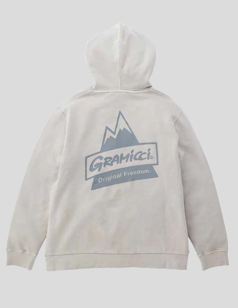 Sudadeira GRAMICCI peak hooded sweatshirt oatmeal pigment